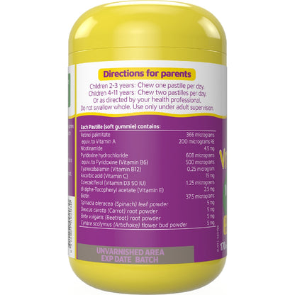 Natures Way Kids Smart Vita Gummies Multivitamin Plus 170 Pack