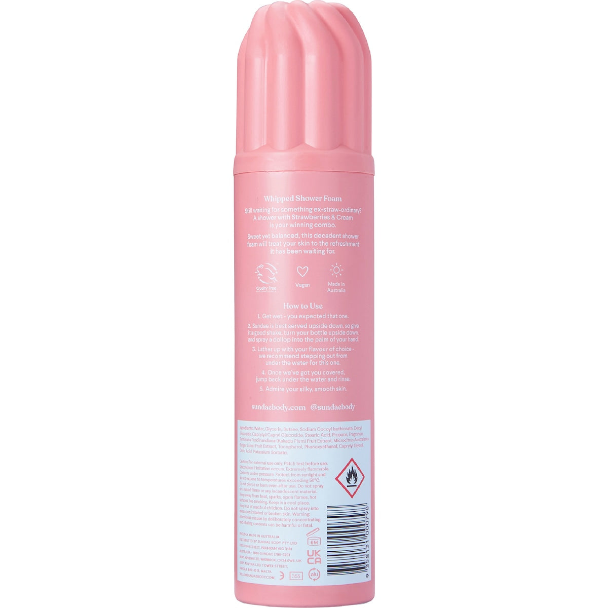 Sundae Whipped Shower Foam Strawberry & Cream 265ml