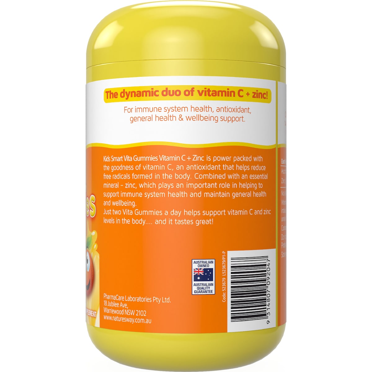 Natures Way Kids Smart Vita Gummies Vitamin C + Zinc 170 Pack