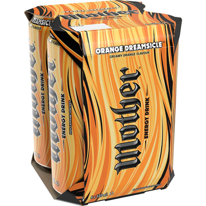 Mother Energy Drink Orange Dreamsicle 500ml X 4 Pack