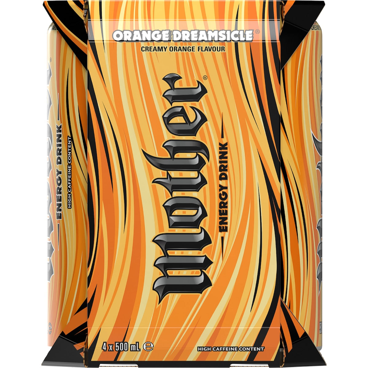 Mother Energy Drink Orange Dreamsicle 500ml X 4 Pack