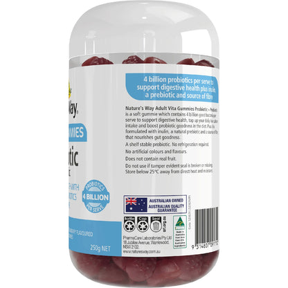 Natures Way Adult Vita Gummies Probiotic & Prebiotic 100 Pack