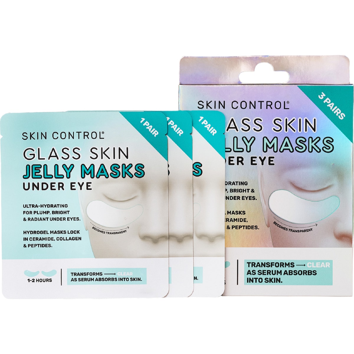 Skin Control Glass Skin Under Eye Jelly Masks 6 Pack