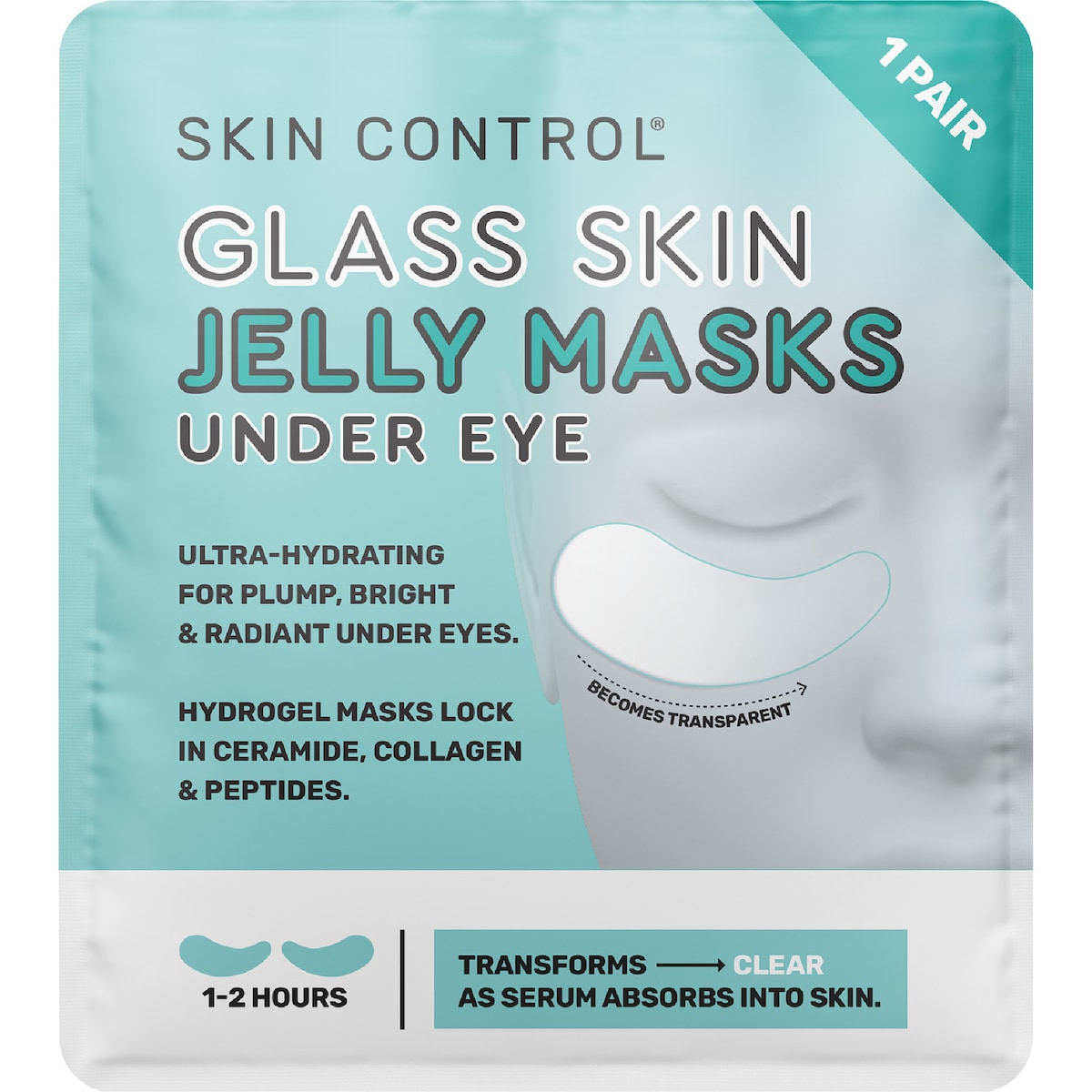 Skin Control Glass Skin Under Eye Jelly Masks 6 Pack