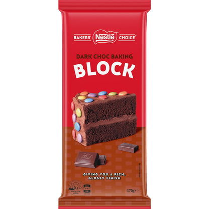 Nestle Bakers Choice Baking Block Dark Chocolate 170g
