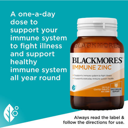 Blackmores Immune Zinc Tablets 120 Pack