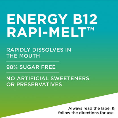 Blackmores Energy B12 Rapi Melt Cherry Flavour Tablets 60 Pack