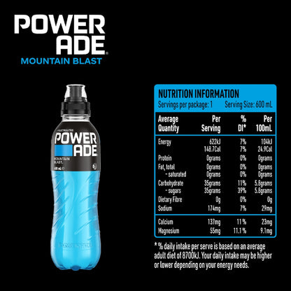 Powerade Sports Drink Mix 600ml X 4 Pack