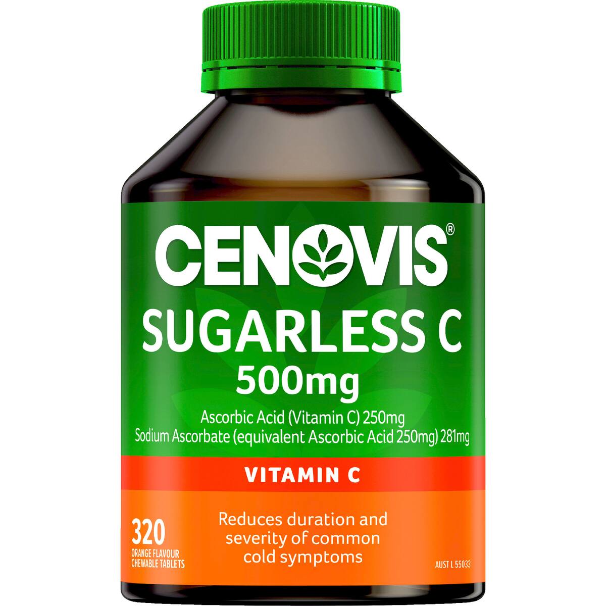 Cenovis Sugarless Vitamin C Chewable Tablets For Immune Support 320 Pack