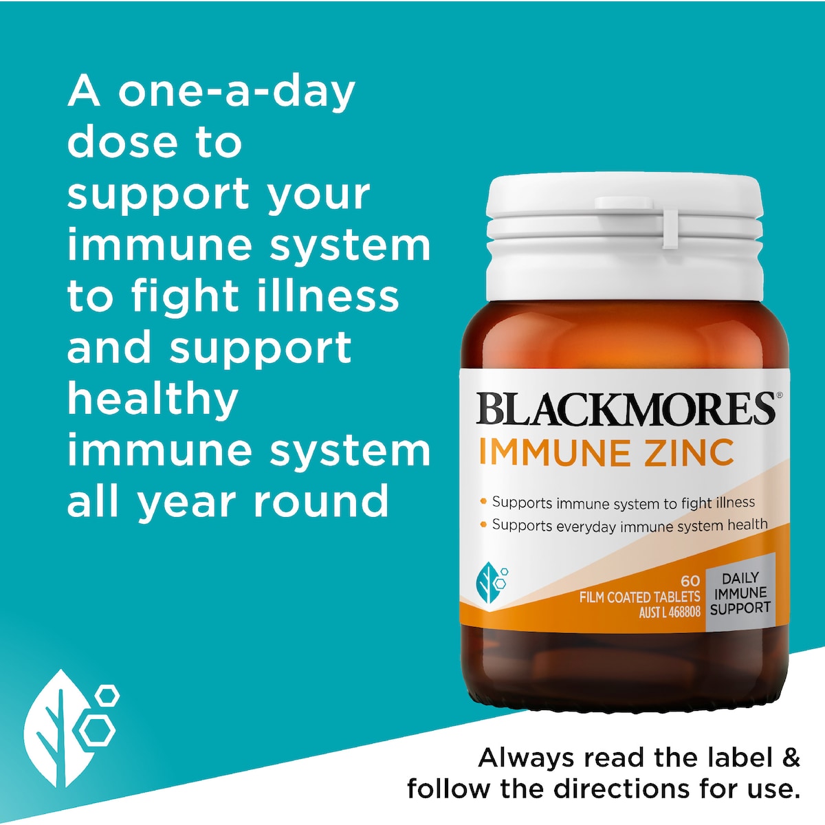 Blackmores Immune Zinc Tablets 60 Pack