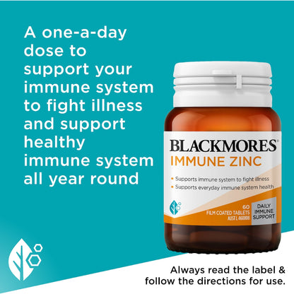 Blackmores Immune Zinc Tablets 60 Pack