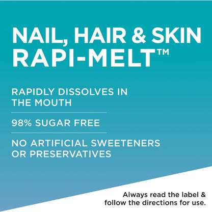 Blackmores Nails Hair & Skin Rapi Melt Blueberry Flavour Tablets 60 Pack