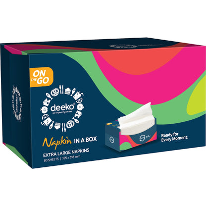 Deeko Napkins In A Box 80 Pack