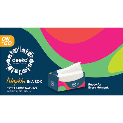 Deeko Napkins In A Box 80 Pack
