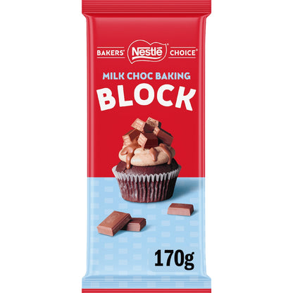 Nestle Bakers Choice Baking Block Milk Chocolate 170g
