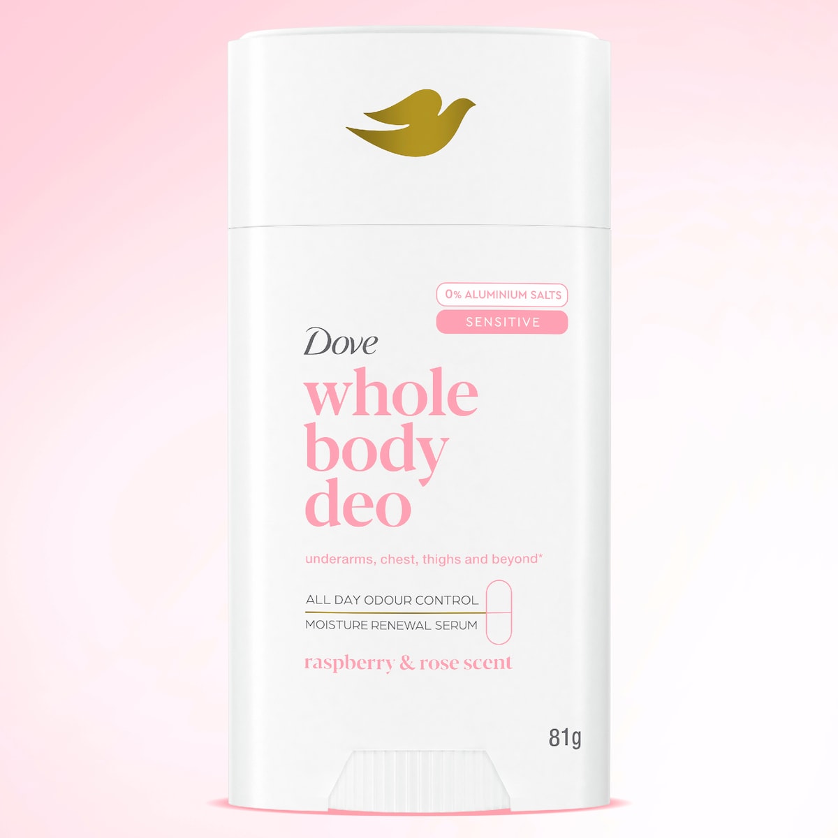 Dove Women Whole Body Deodorant Stick Raspberry Rose 81g