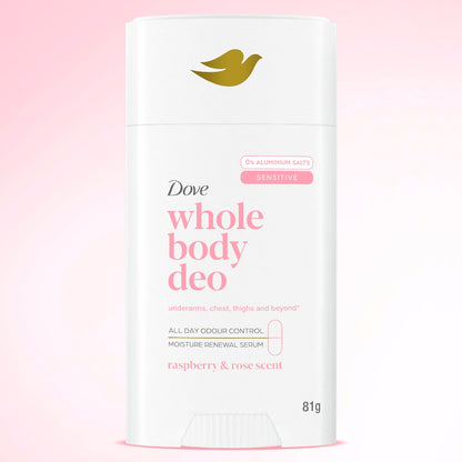 Dove Women Whole Body Deodorant Stick Raspberry Rose 81g