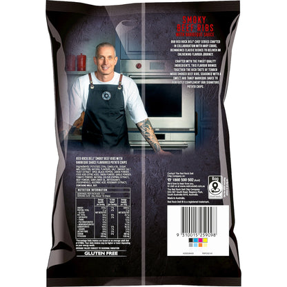 Red Rock Deli Chef Series Potato Chips Smoky Beef Ribs With Bbq Sauce 150g