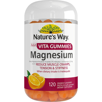 Natures Way Adult Vita Gummies Magnesium 120 Pack