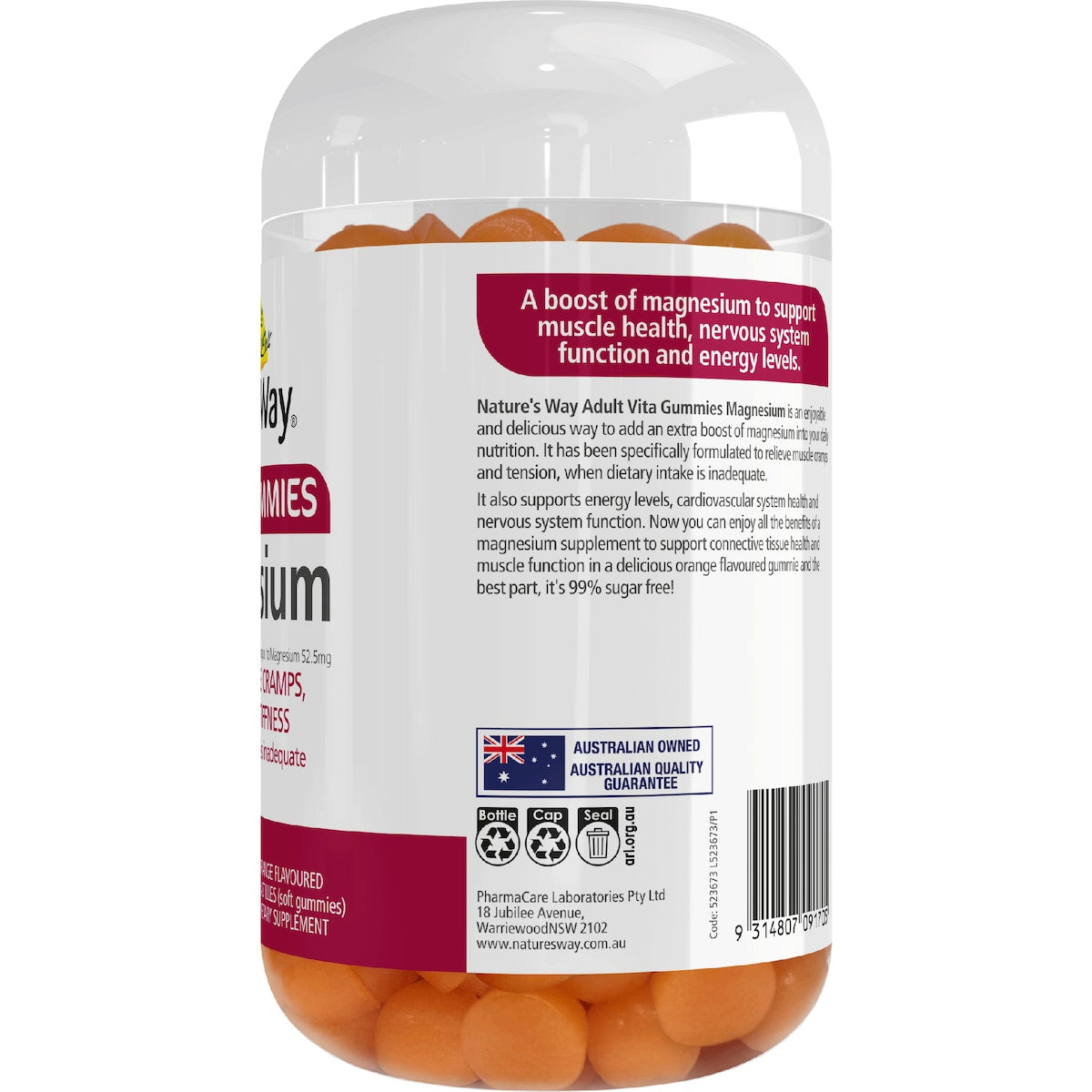 Natures Way Adult Vita Gummies Magnesium 120 Pack
