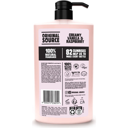 Original Source Shower Gel Creamy Vanilla & Raspberry 1l