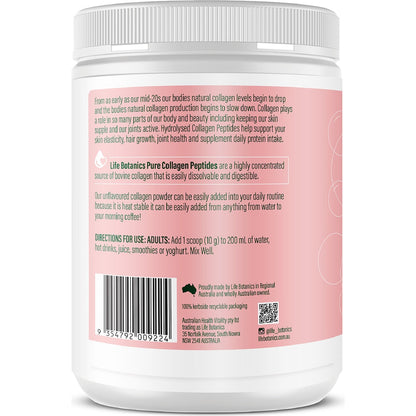 Life Botanics Pure Collagen Peptides Unflavoured 300g