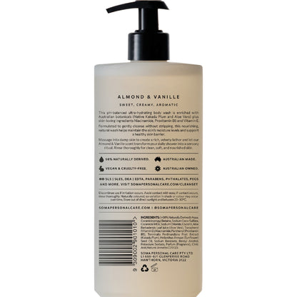 Soma Body Wash Almond & Vanille 750ml