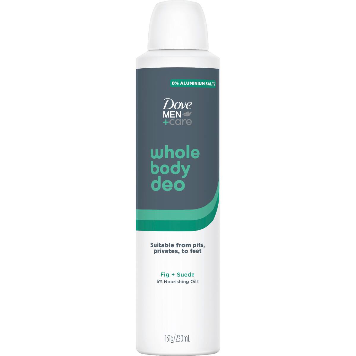 Dove Men+care Whole Body Deodorant Aerosol Fig Suede 230ml