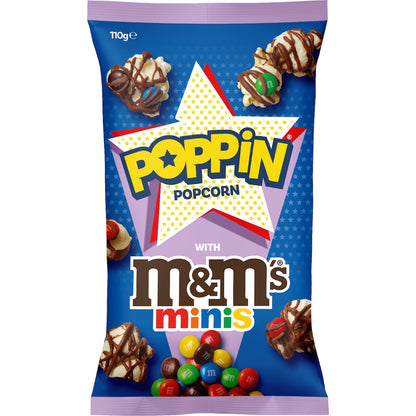 Poppin Ready To Eat Popcorn M&ms Minis 110g