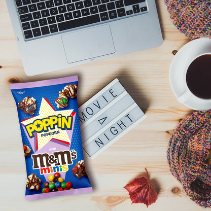 Poppin Ready To Eat Popcorn M&ms Minis 110g