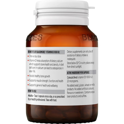 Blackmores Vitamin D3 1000iu Tablets 130 Pack