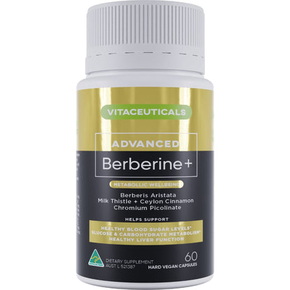 Vitaceuticals Advanced Berberine + Capsules 60 Pack