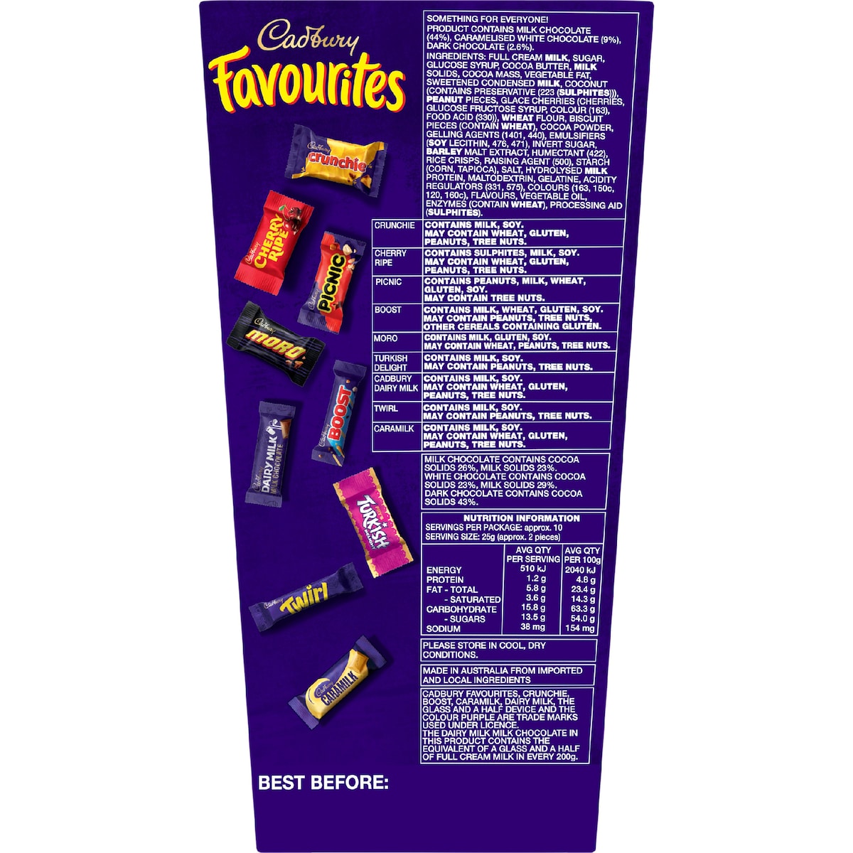 Cadbury Favourites Chocolate Gift Box 265g