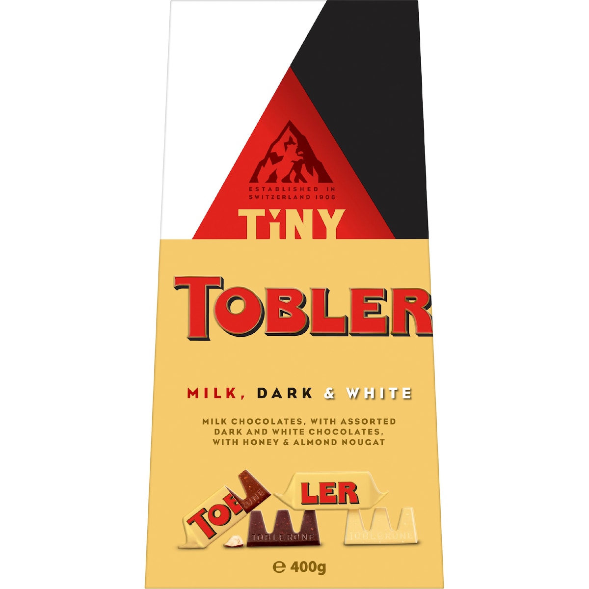 Toblerone Tiny Milk, Dark & White Chocolate Gift Box 400g