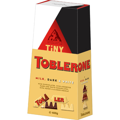 Toblerone Tiny Milk, Dark & White Chocolate Gift Box 400g