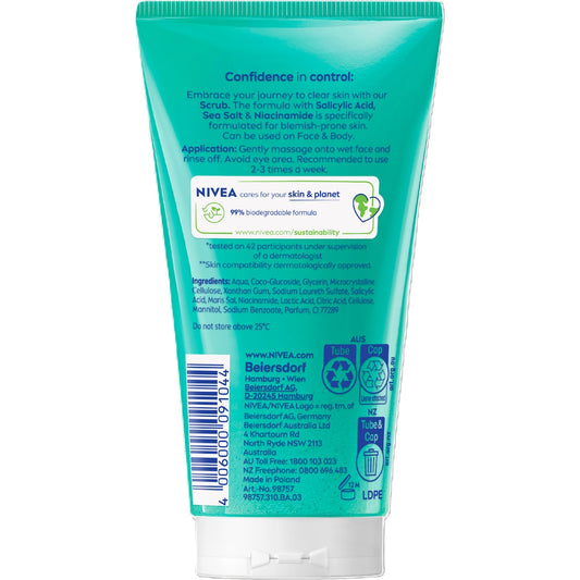 Nivea Derma Skin Clear Scrub 150ml