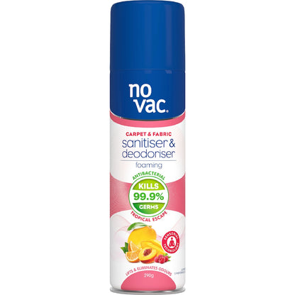 No Vac Carpet & Fabric Foaming Sanitiser & Deodoriser 290g