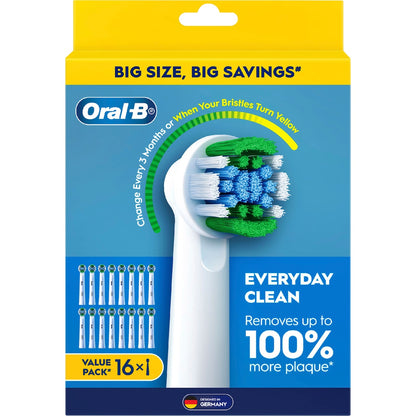 Oral-b Everyday Clean Electric Toothbrush Replacement Heads 16 Pack