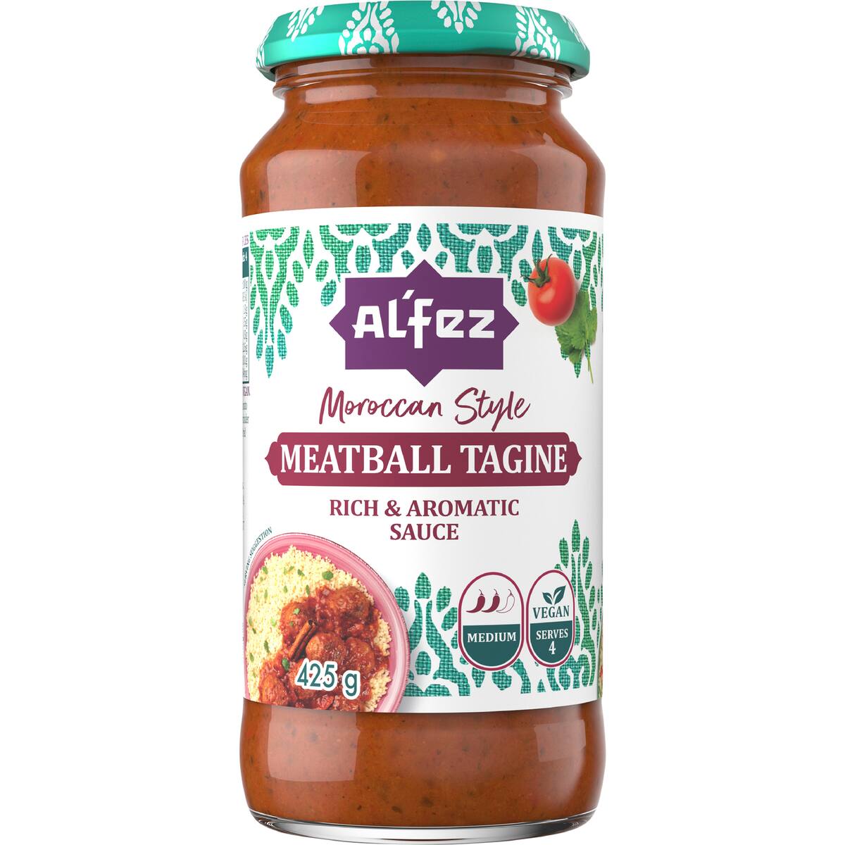 Al'fez Moroccan Meatball Tagine Simmer Sauce Medium 425g