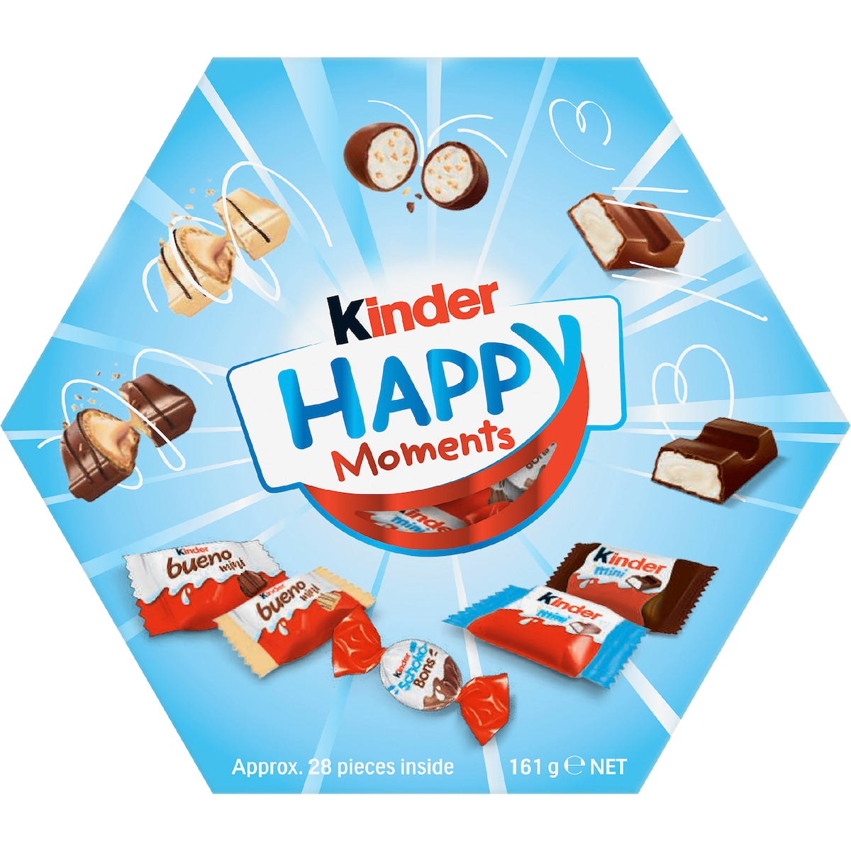 Kinder Happy Moments Assorted Chocolate Gift Box 161g