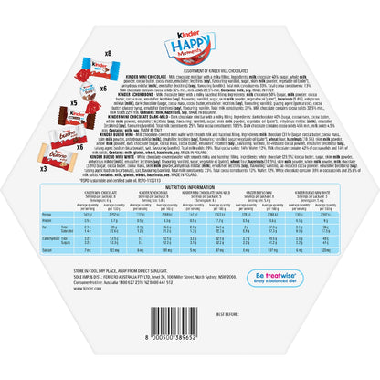 Kinder Happy Moments Assorted Chocolate Gift Box 161g