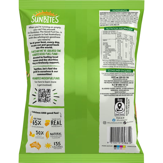 Sunbites Grainwaves Wholegrain Chips Sour Cream & Chives 60g