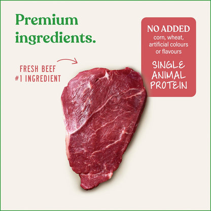 Open Paddock Air Dried Dog Treats Beef 150g