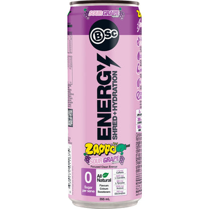 Bsc Zappo Energy Shred & Hydration Sour Grape 355ml