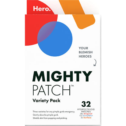 Hero. Mighty Pimple Patch Variety 32 Pack