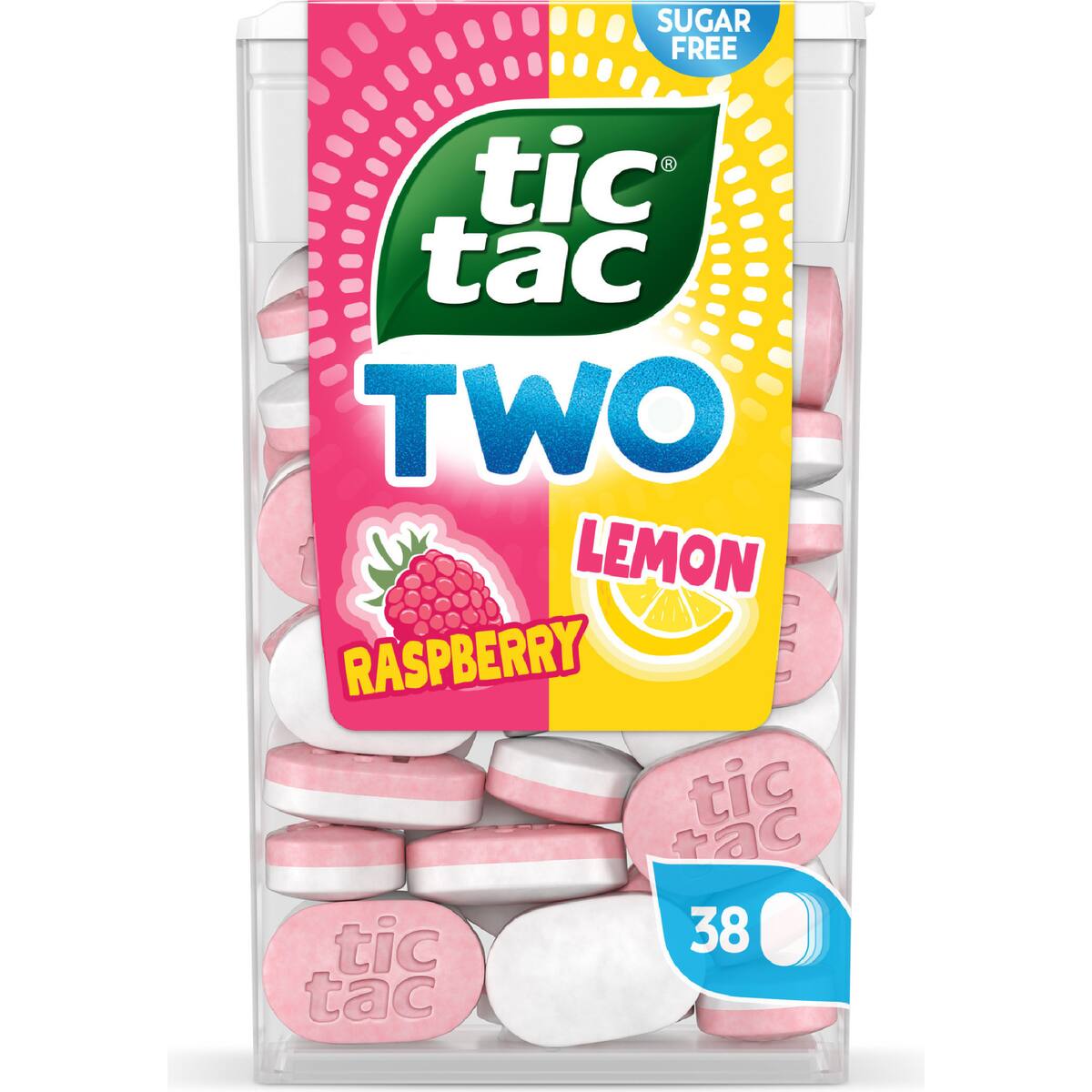 Tic Tac Two Raspberry & Lemon 38 Pack 38.5g