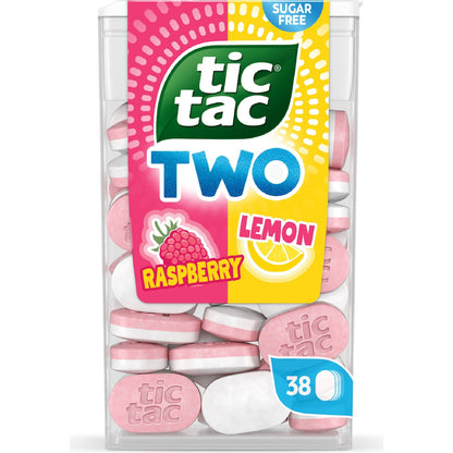 Tic Tac Two Raspberry & Lemon 38 Pack 38.5g