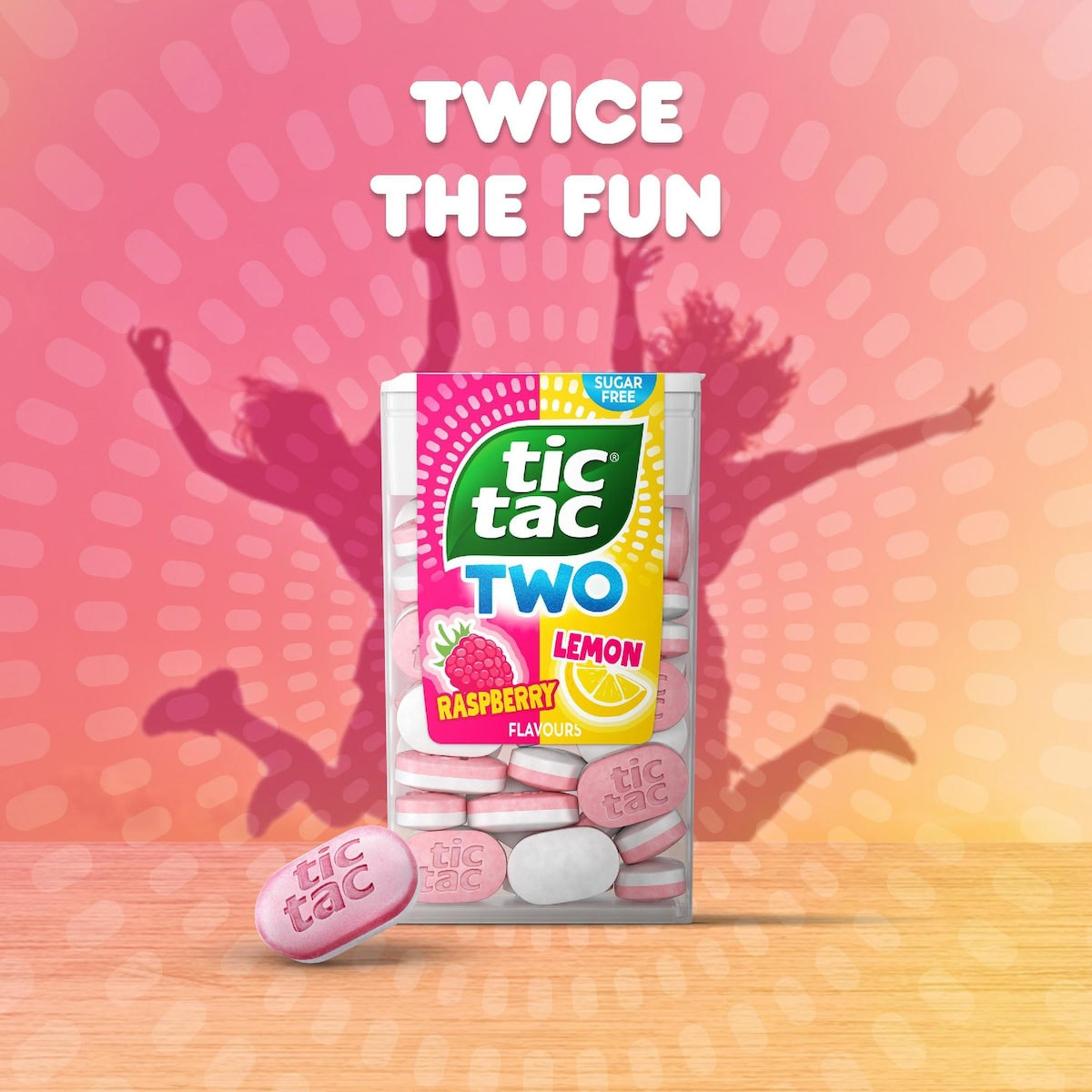 Tic Tac Two Raspberry & Lemon 38 Pack 38.5g