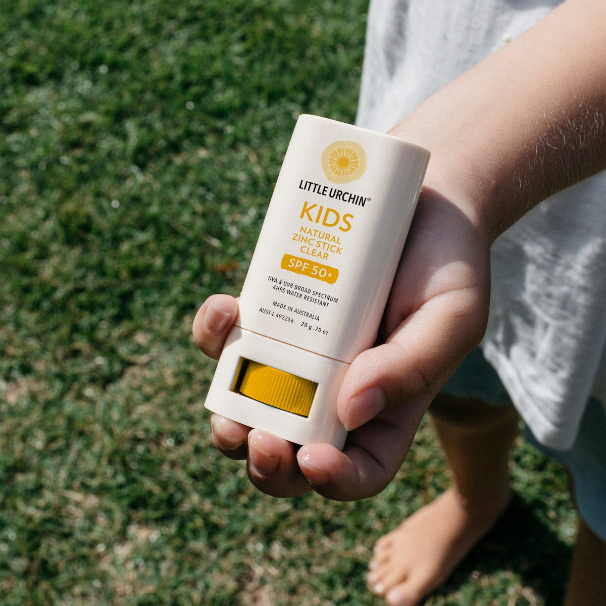 Little Urchin Spf50 Kids Natural Zinc Stick Clear 20g