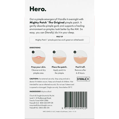 Hero. Mighty Pimple Patch Original 39 Pack